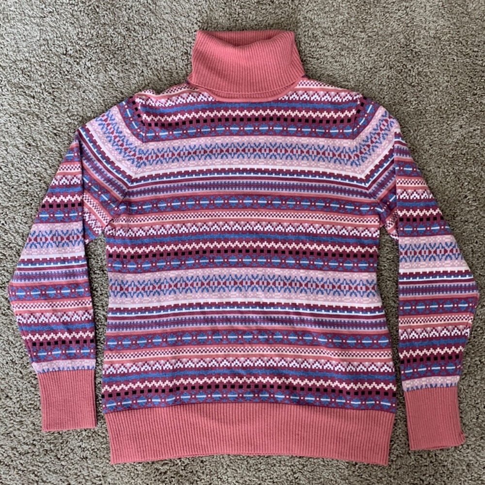 L.L. Bean cotton cashmere blend Sweater SMALL Petite